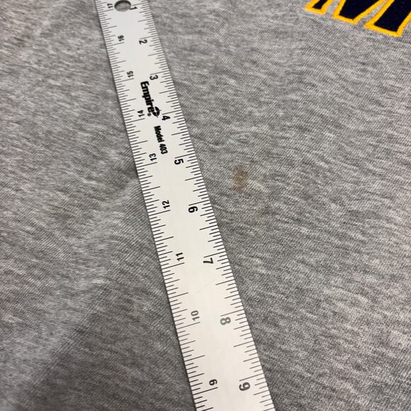 Vintage Y2k Starter West Virginia Mountaineers Grey Mens XL Crewneck Sweatshirt - Picture 4 of 9